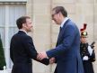 Susret Vučića i Makrona u Jelisejskoj palati u Parizu