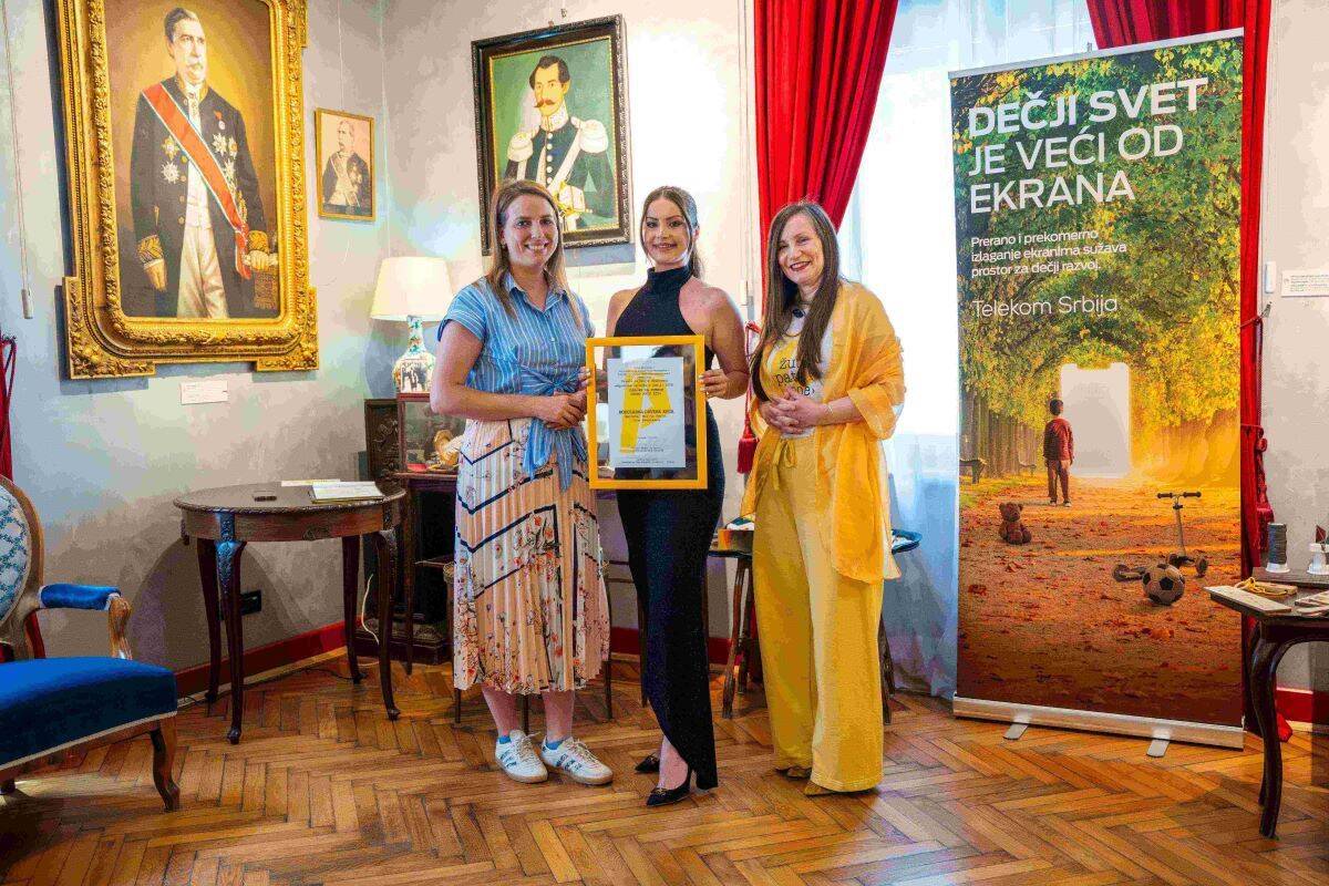 Grand Prix Igračke sa svrhom 2026 Marija Savić (Meleni Radovanović sestra preuzima diplomu) Goya radionica