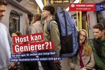 kampanja koja poziva putnike bečkog metroa da se lepše ponašaju