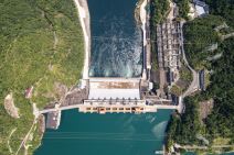 pogled iz vazduha na hidroelektranu