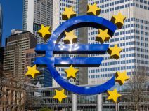 Znak evra u Frankfurtu