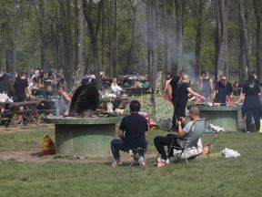 Roštiljanje i proslava 1.maja u Beogradu, Ada Ciganlija