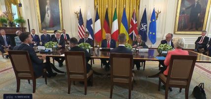Vladimir Zelenski i evropski lideri u Beloj kući na sastanku sa Donaldom Trampom
