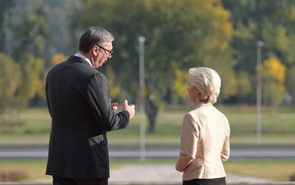 Aleksandar Vučić i Ursula fon der Lajen