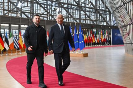 Vladimir Zelenski i Antonio Košta u Briselu