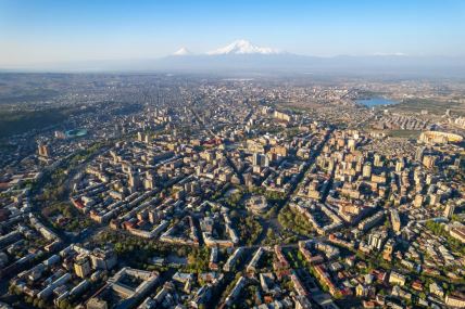 Pogled na Jerevan, prestonicu Jermenije