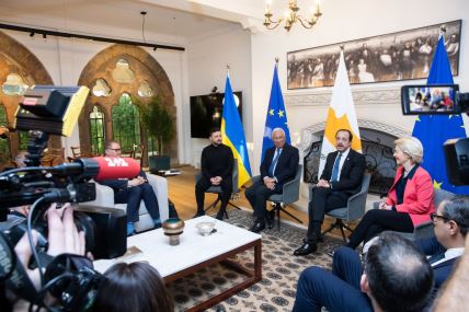 Vladimir Zelenski sa čelnicima EU i predsednikom Kipra