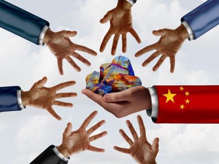 Ilustracija bitke oko retkih minerala