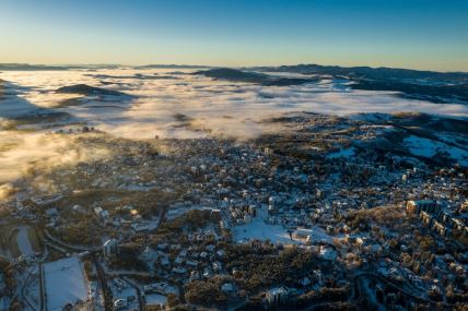 pogled na Čajetinu i područje Zlatibora