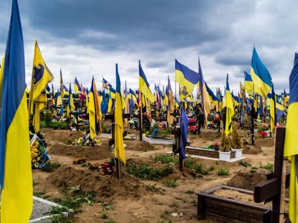 Groblje na kojem su sahranjeni ukrajinski vojnici
