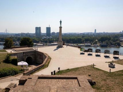 Prazan Kalemegdan u Beogradu zbog vrućine