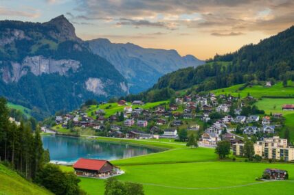 Pogled na Engelberg u Švajcarskoj