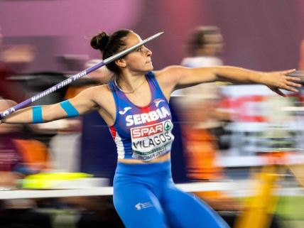 Srpska atletičarka u bacanju koplja Adriana Vilagoš tokom Evropskog prvenstva u Rimu