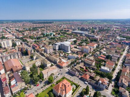 Pogled iz vazduha na Šabac