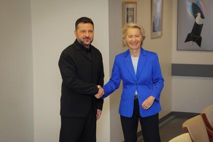 Vladimir Zelenski i Ursula fon der Lajen