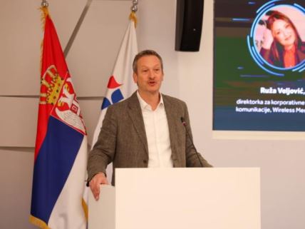 Mahailo Vesović, direktor Sektora za strateške analize, usluge i internacionalizaciju Privredne komore Srbije na konferenciji Budućnost transporta u Srbiji