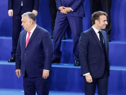 Mađarski premijer Viktor Orban i francuski predsednik Emanuel Makron na samitu u Budimpešti