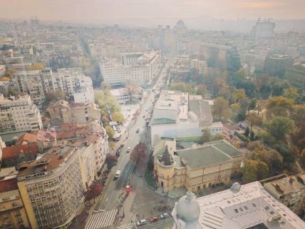 Pogled na Beograd sa 22. sprata Beograđanke