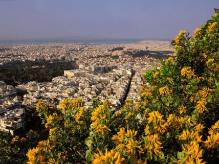 Pogled na grčku prestonicu Atinu