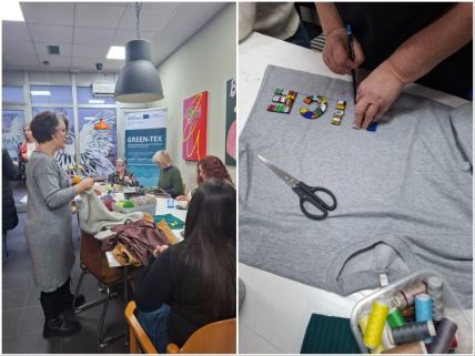 Žene u okviru projekta Green-Tex učestvuju u radionici Repair&Rewear u cilju reciklaže tekstila