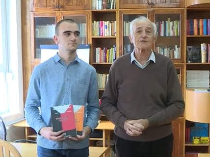Vuk Janković i profesor matematike Vladimir Stojanović