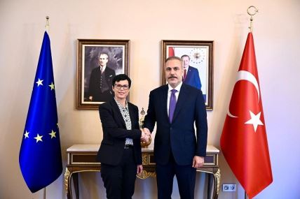 Marta Kos i ministar spoljnih poslova Turske Hakan Fidan