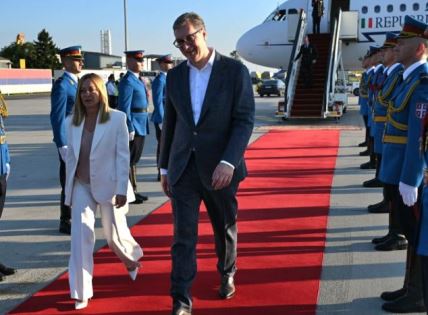 Premijerka Italije Đorđa Meloni, predsednik Srbije Aleksandar Vučić