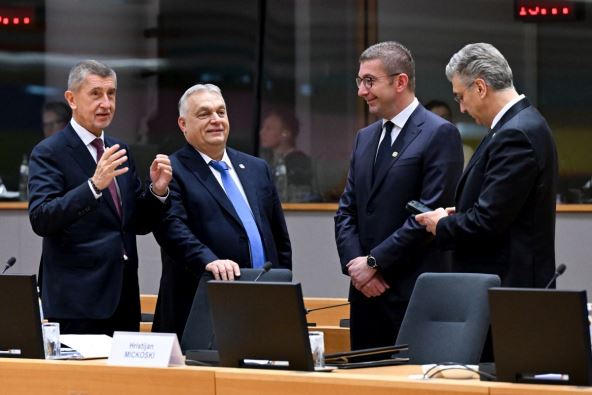 Andrej Babiš, Viktor Orban, Hristijan Mickoski i Andrej Plenković
