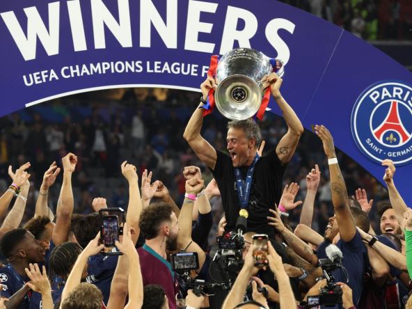 PSG slavi pobedu Lige Šampiona