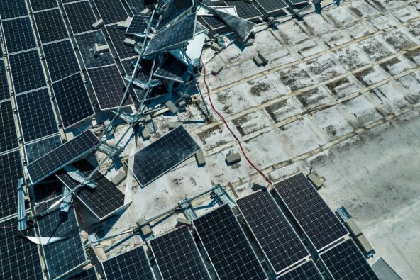 Solarni paneli nakon oluje