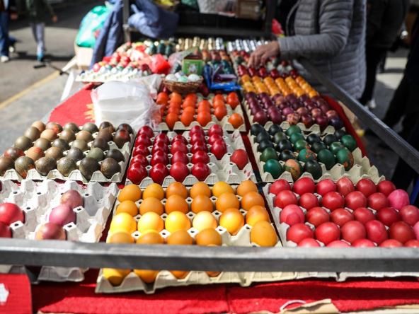 ofarbana uskršnja jaja