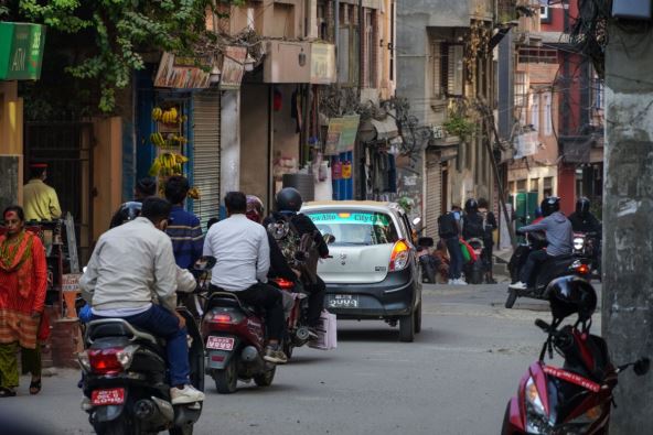 Ulice Katmandua u Nepalu