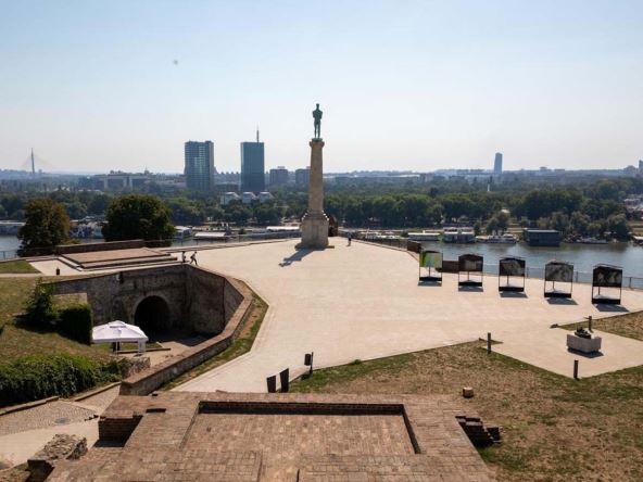 Prazan Kalemegdan u Beogradu zbog vrućine