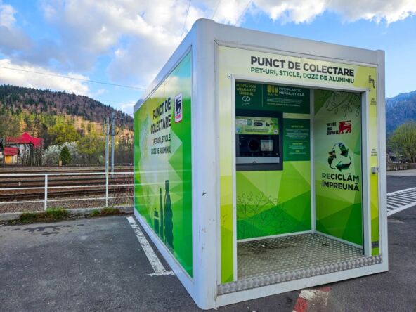 Automat za reciklažu plastičnih ambalaža u Rumuniji