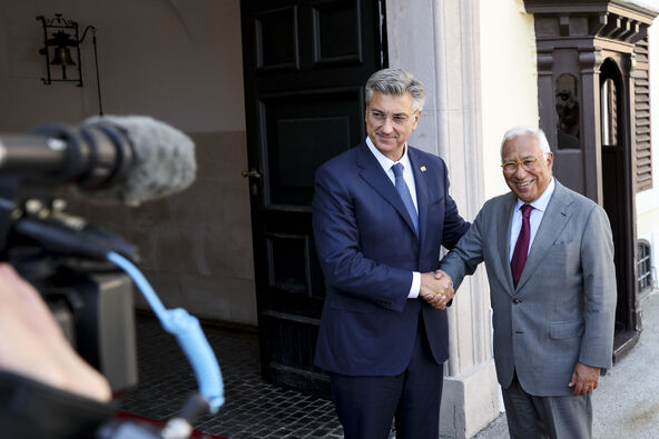 Antonio Košta i Andrej Plenković