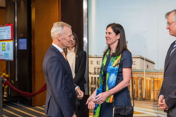 Ambasador Kraljevine Holandije sa ambasadorkom Nemačke na prijemu povodom Dana nemačkog jedinstva