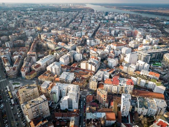 Pogled na Beograd iz vazduha