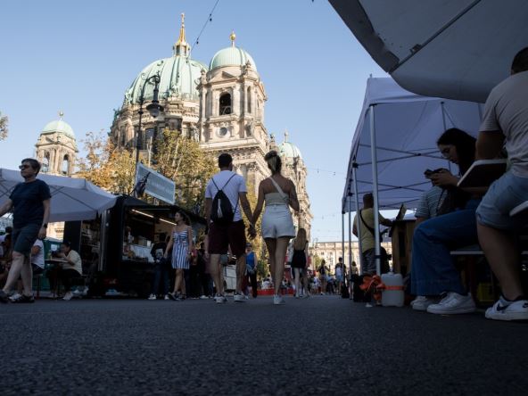 Ljudi na ulicama Berlina