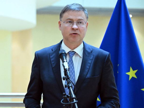 Evropski komesar za trgovinu Valdis Dombrovskis