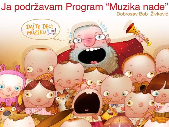 Ilustracija Boba Živkovića za program Muzika nade