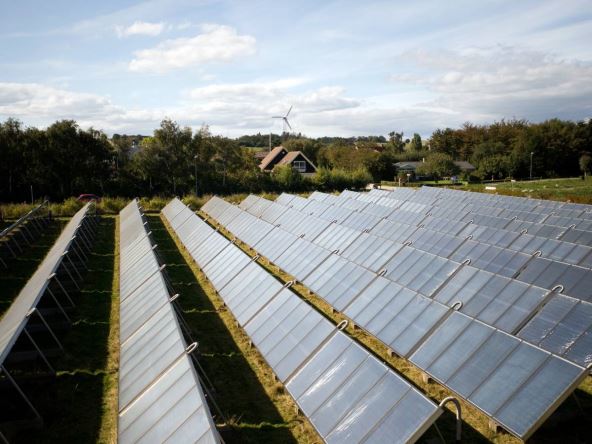 solarni paneli na danskom ostrvu Samso