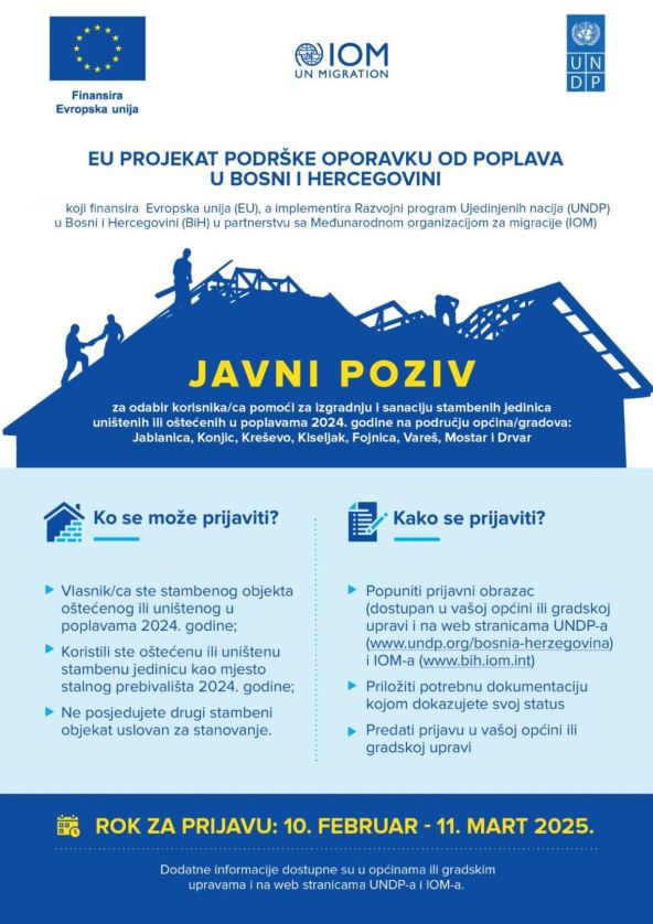 EU projekat podrske oporavku od poplava u BiH