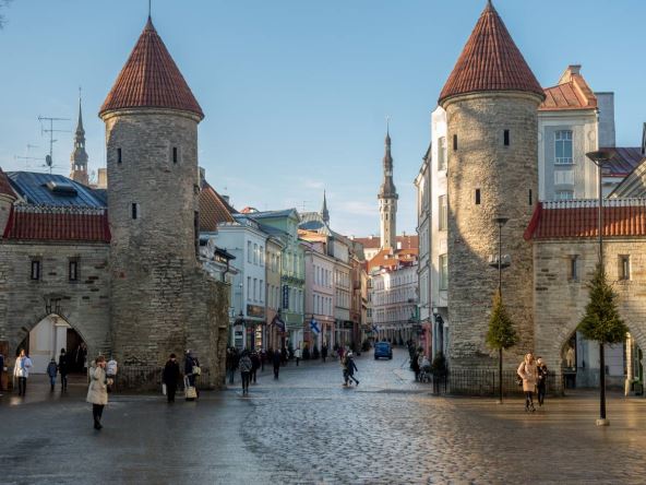 Zidine Starog grada estonske prestonice Talina