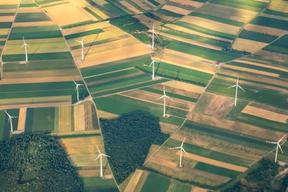 Veliki broj vetroturbina u okolini Beča